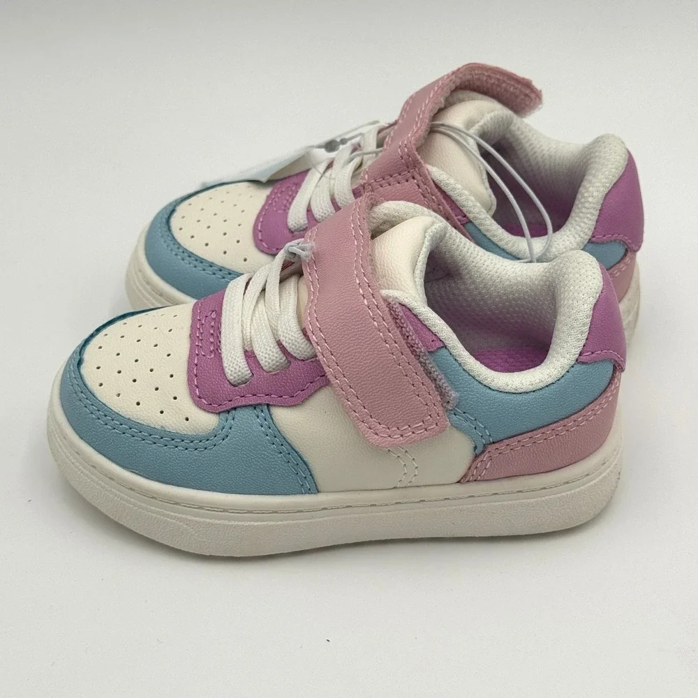Cat & Jack Jaid Court Toddler Sneakers‎ Faux Leather 5T NWT
